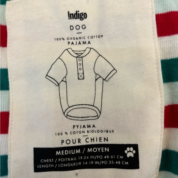 Indigo dog pyjamas - size medium. Chest: 19-24 inches. Length: 14-19 inches. - Picture 4 of 4